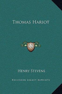 Thomas Hariot 1169242332 Book Cover