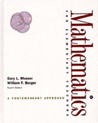 Mathematics for Elementary Teachers: A Contempo... 047136844X Book Cover