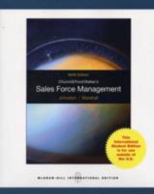 Churchill, Ford, Walker's Sales Force Management 0071288058 Book Cover