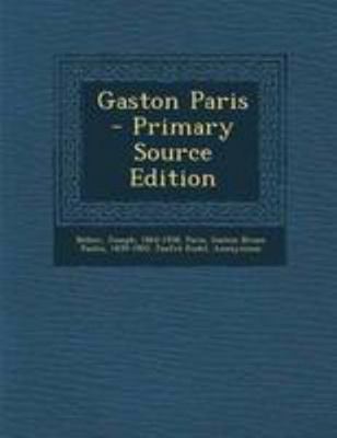 Gaston Paris [French] 1295067382 Book Cover