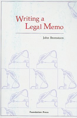 Writing a Legal Memo (Academic and Career Succe... 1599410028 Book Cover
