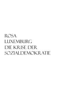 Die Krise der Sozialdemokratie [German] 3958014852 Book Cover