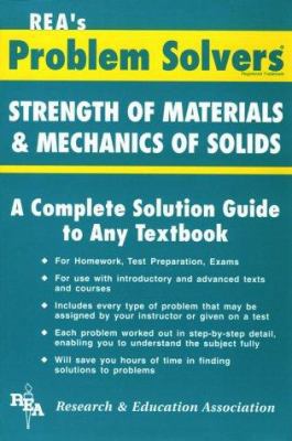 REA's Problem Solvers: Strength of Materials & ... 0878915222 Book Cover