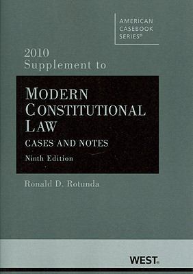 Modern Constitutional Law: Cases and Notes 2010... 0314263225 Book Cover