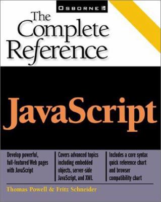 JavaScript: The Complete Reference 0072191279 Book Cover