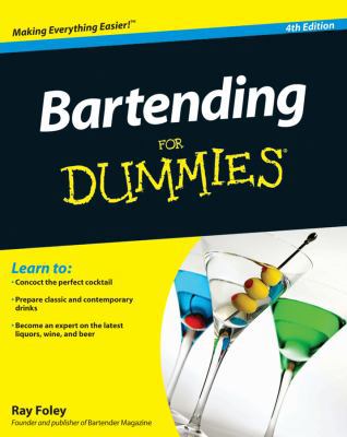 Bartending for Dummies 0470633123 Book Cover