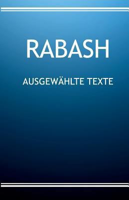 RABASH - Ausgewählte Texte [German] 1974570142 Book Cover