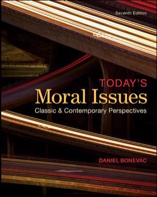 Today's Moral Issues: Classic & Contemporary Pe... 0078038219 Book Cover