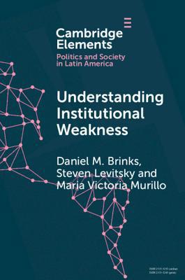 Understanding Institutional Weakness 1108738885 Book Cover