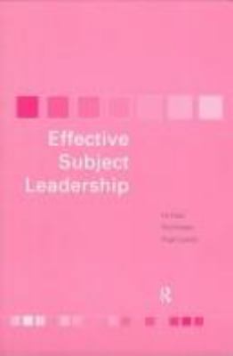 Effective Subject Leadership 0415202957 Book Cover