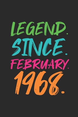 Legend Since February 1968: Birthday Gift Idea for Women And Men - Graph Ruled Notebook / Journal (6" X 9" - 5 X 5 Graph Ruled)