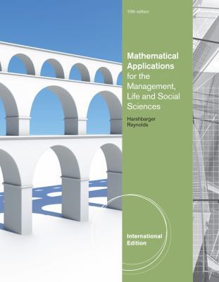 Mathematical Applications for the Management, L... 1133108482 Book Cover