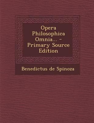 Opera Philosophica Omnia... - Primary Source Ed... [Latin] 1294675303 Book Cover