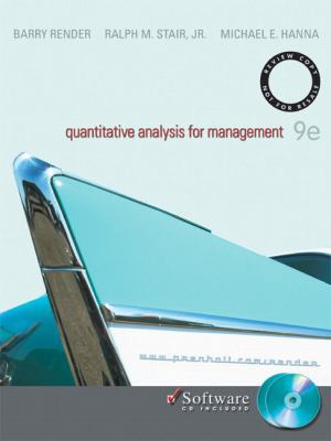 RENDER: QUANTITATIVE ANALYSIS FOR MANAGEMENT S/... 0131856472 Book Cover