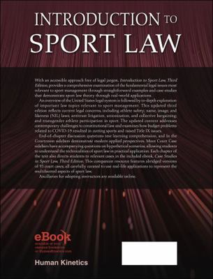 Introduction to Sport Law with Case Studies in ... 1492597775 Book Cover