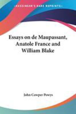 Essays on de Maupassant, Anatole France and Wil... 1428622624 Book Cover