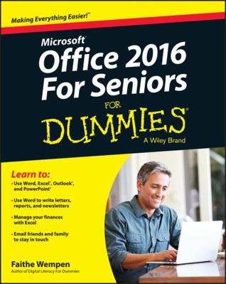 Office 2016 for Seniors for Dummies 1119077494 Book Cover