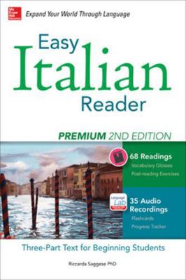 Easy Italian Reader, Premium: A Three-Part Text... 0071849831 Book Cover