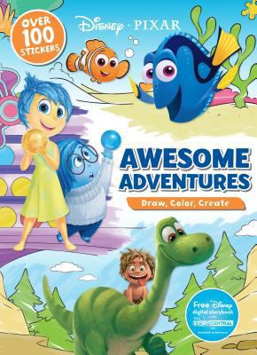 Disney Pixar Awesome Adventures: Draw, Color, C... 1474836437 Book Cover