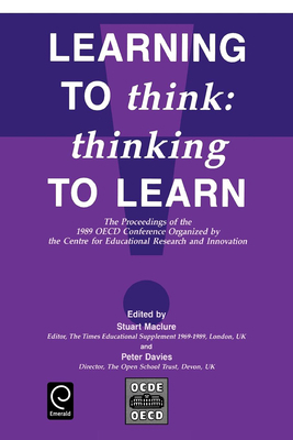 Learning to Think: Thinking to Learn - The Proc... 0080406572 Book Cover