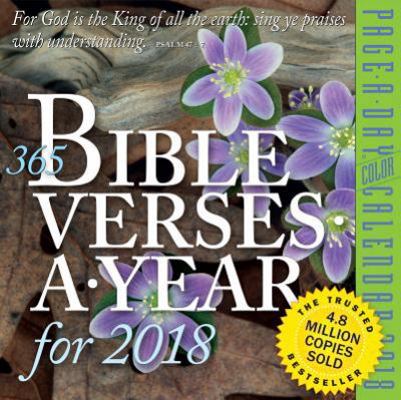365 Bible Verses-a-Year 2018 Calendar 0761193340 Book Cover