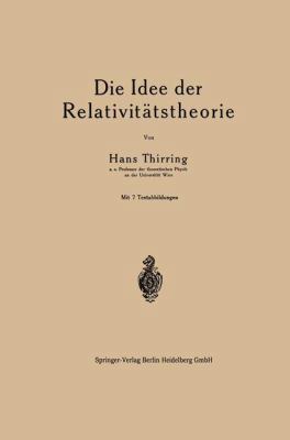 Die Idee Der Relativitätstheorie [German] 366201890X Book Cover