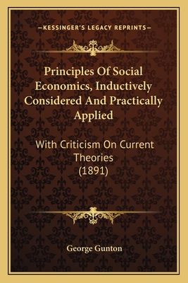 Principles Of Social Economics, Inductively Con... 1167237617 Book Cover