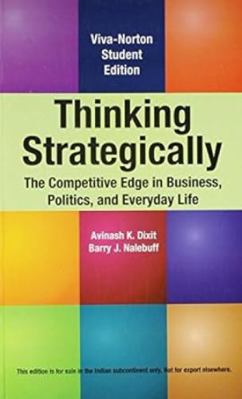 Thinking Strategically 8130922681 Book Cover