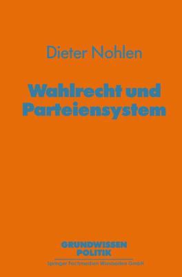 Wahlrecht Und Parteiensystem [German] 3810005762 Book Cover