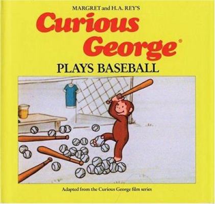 Curious George Plays Baseball 0395390419 Book Cover
