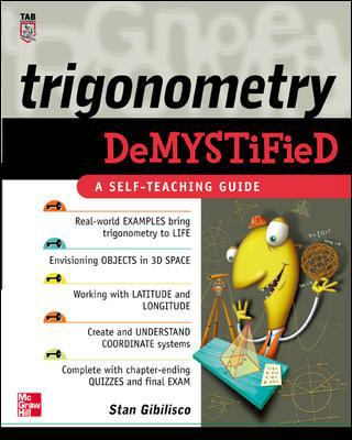 Trigonometry Demystified (TAB Demystified) 0071416315 Book Cover
