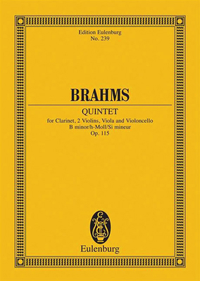 Brahms: Quintet for Clarinet, 2 Violins, Viola ... 3795766818 Book Cover