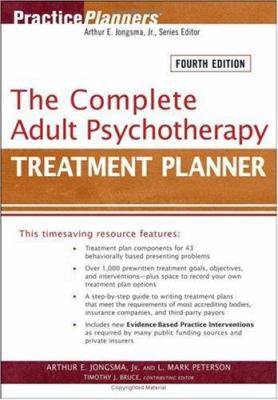 The Complete Adult Psychotherapy Treatment Planner 0471763462 Book Cover