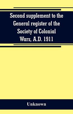 Second supplement to the General register of th... 9353800390 Book Cover