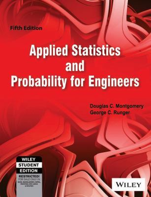 Applied Statistics and Probability for Engineers 8126537191 Book Cover