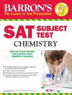 Barron's SAT Subject Test: Chemistry 1438007922 Book Cover