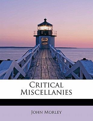 Critical Miscellanies 1241670781 Book Cover