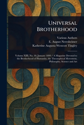 Universal Brotherhood 1023509008 Book Cover