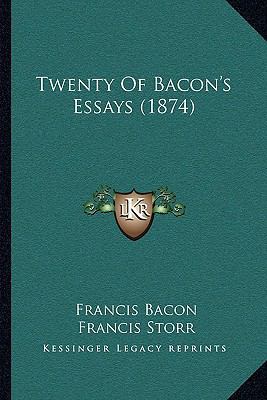 Twenty Of Bacon's Essays (1874) 1165755963 Book Cover