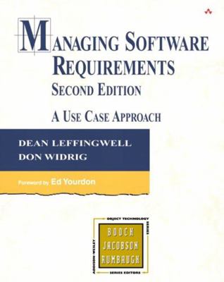 Managing Software Requirements: A Use Case Appr... 0321903722 Book Cover