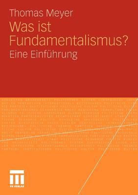 Was Ist Fundamentalismus?: Eine Einführung [German] 3531160028 Book Cover