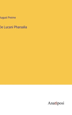 De Lucani Pharsalia [German] 3382200635 Book Cover