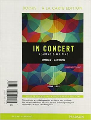 In Concert: An Integrated Approach to Reading a... 0133956644 Book Cover