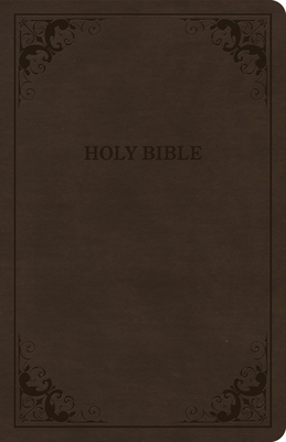 CSB Thinline Bible, Value Edition, Brown Leathe... 1087767679 Book Cover
