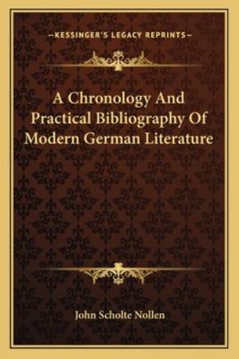 A Chronology And Practical Bibliography Of Mode... 1163257400 Book Cover