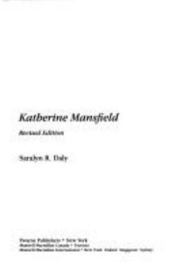 Katherine Mansfield 0805770569 Book Cover