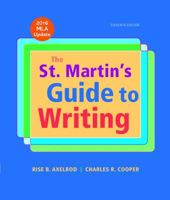 The St. Martin's Guide to Writing with 2016 MLA... 1319089712 Book Cover