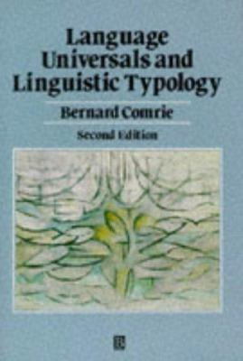 Language Universals and Linguistic Typology 0631162569 Book Cover