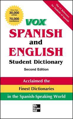 Vox Spanish and English Student Dictionary Pb, ... 007180837X Book Cover