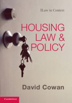 Housing Law and Policy 0521199972 Book Cover